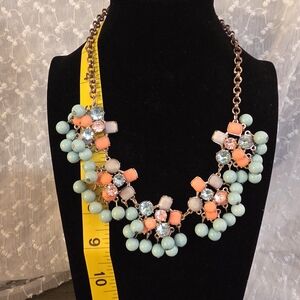 Elegant Multi-Color Statement Necklace